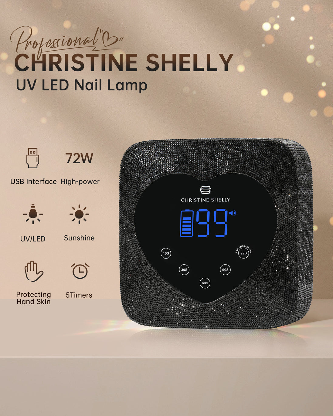 Rechargeable UV Nail Lamp - CSX20-X01