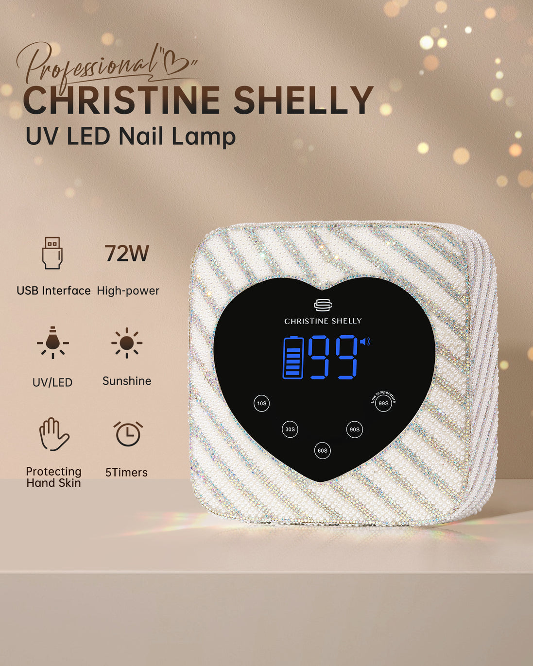 Rechargeable UV Nail Lamp - CSX20-X07