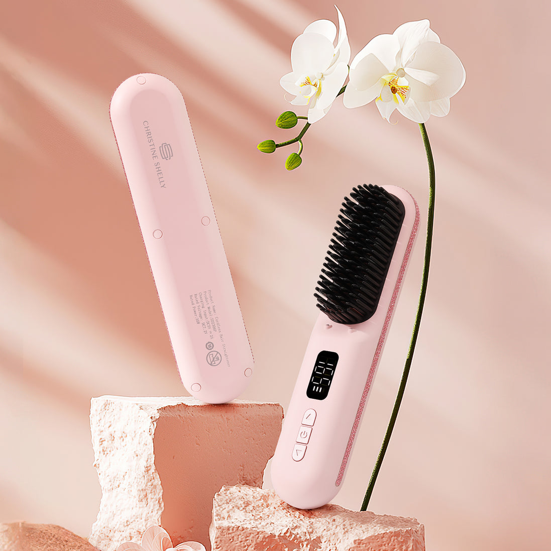 Cordless Hair Straightener Brush 9600mAh - CS2306-X910