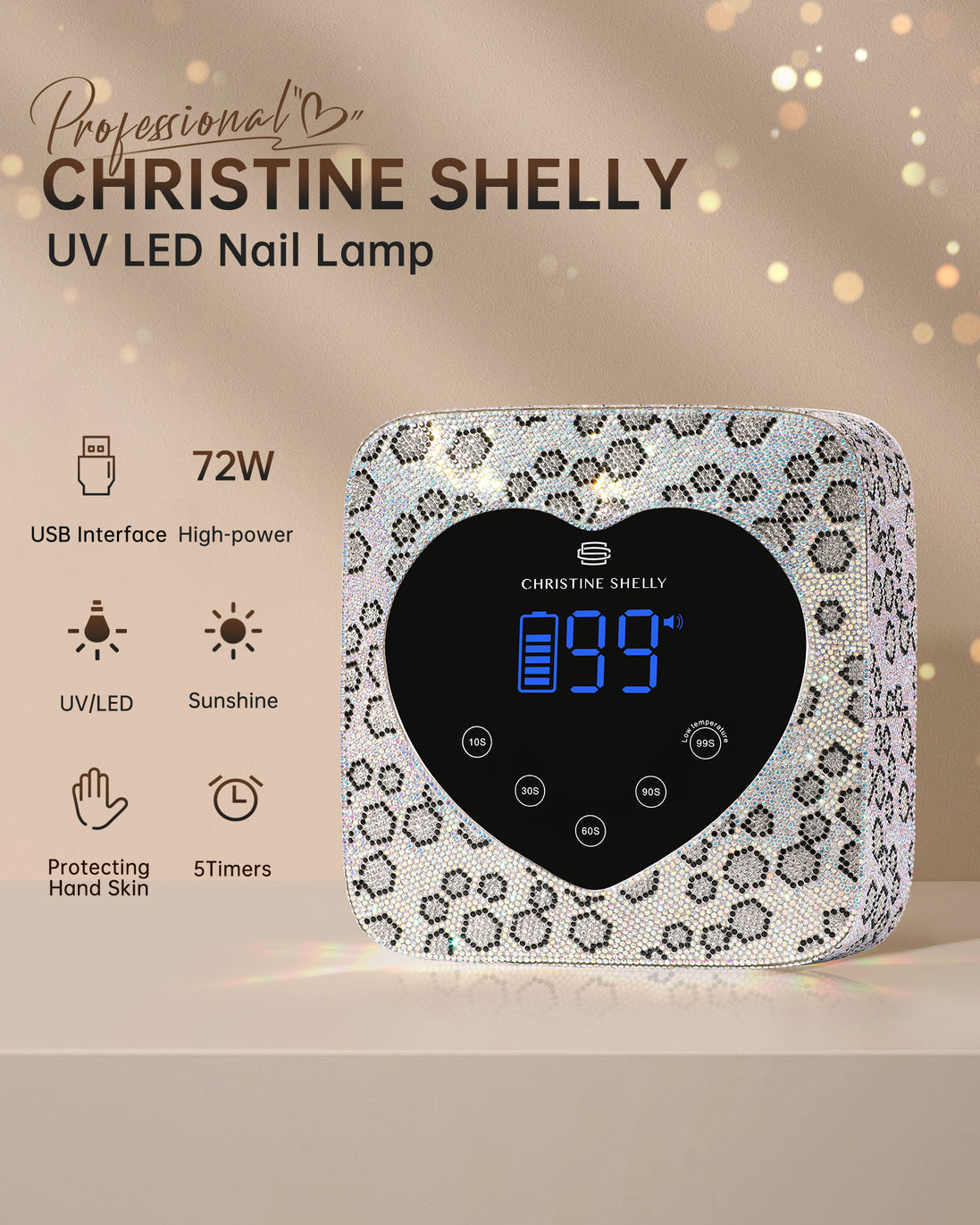 Rechargeable UV Nail Lamp - CSX20-X06