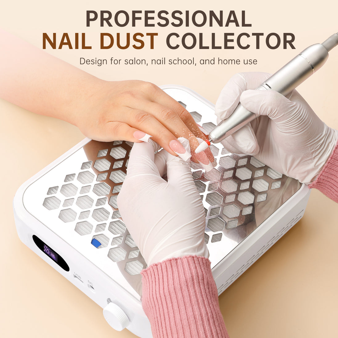 Rechargeable Nail Dust Collector - CS503-X12