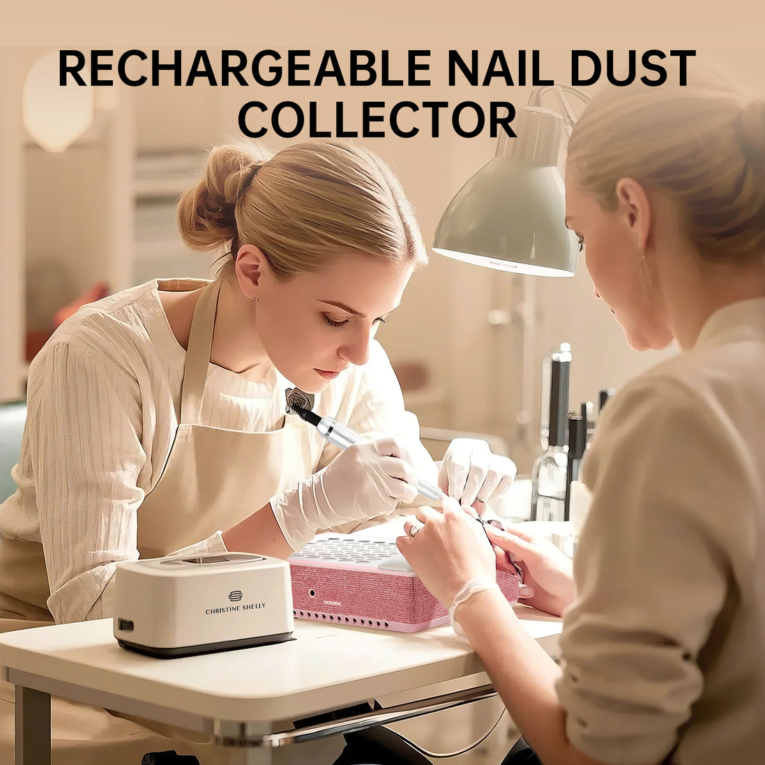 Rechargeable 650PA Nail Dust Collector - CS502-X10
