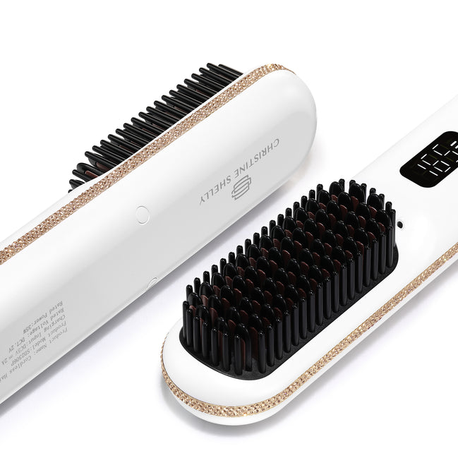 Cordless Hair Straightener Brush 9600mAh - CS2306-X218