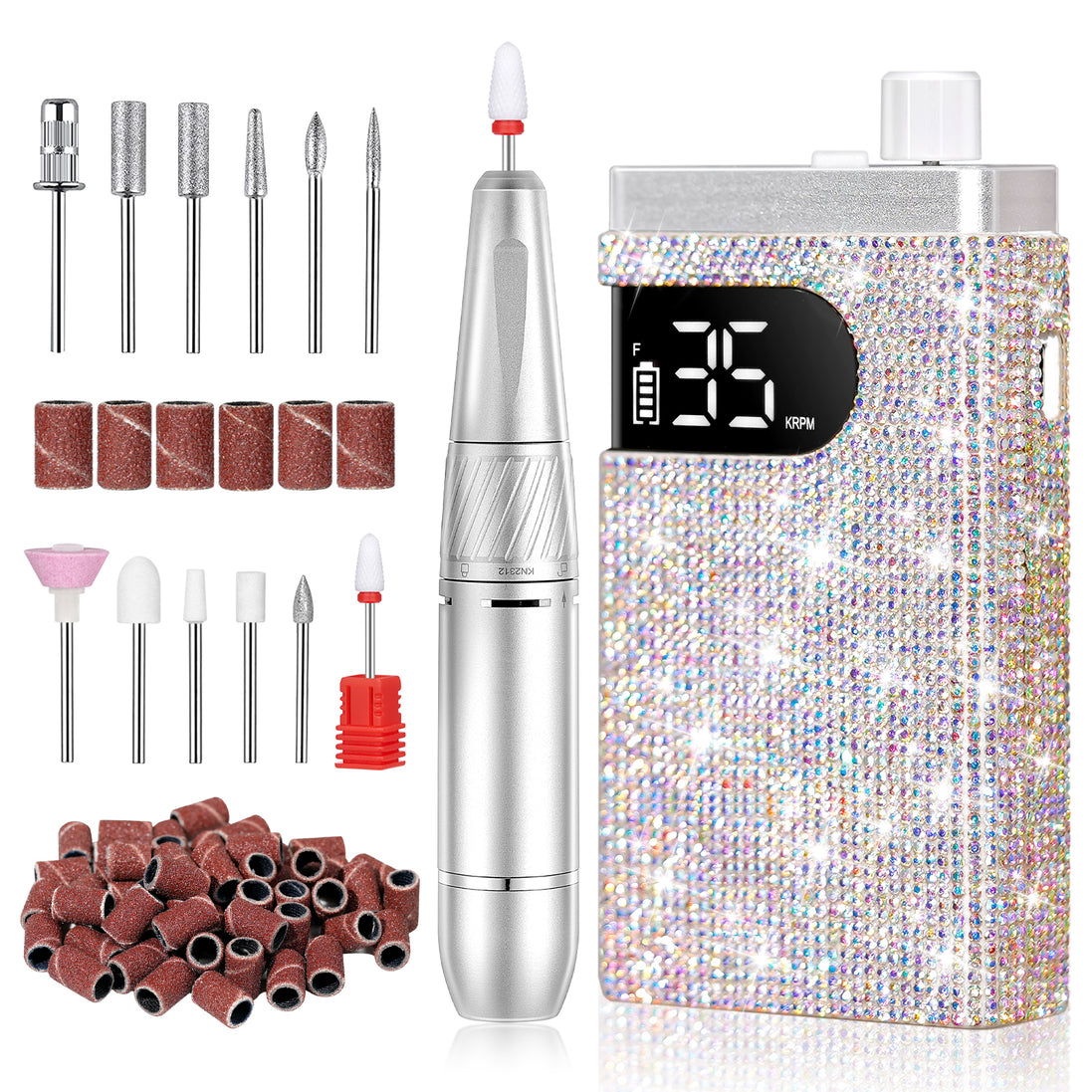 Rechargeable 35000RPM Electric Nail Drill - CS809