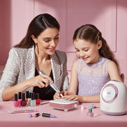 Rechargeable Nail Dust Collector Pink Rhinestones- CS9