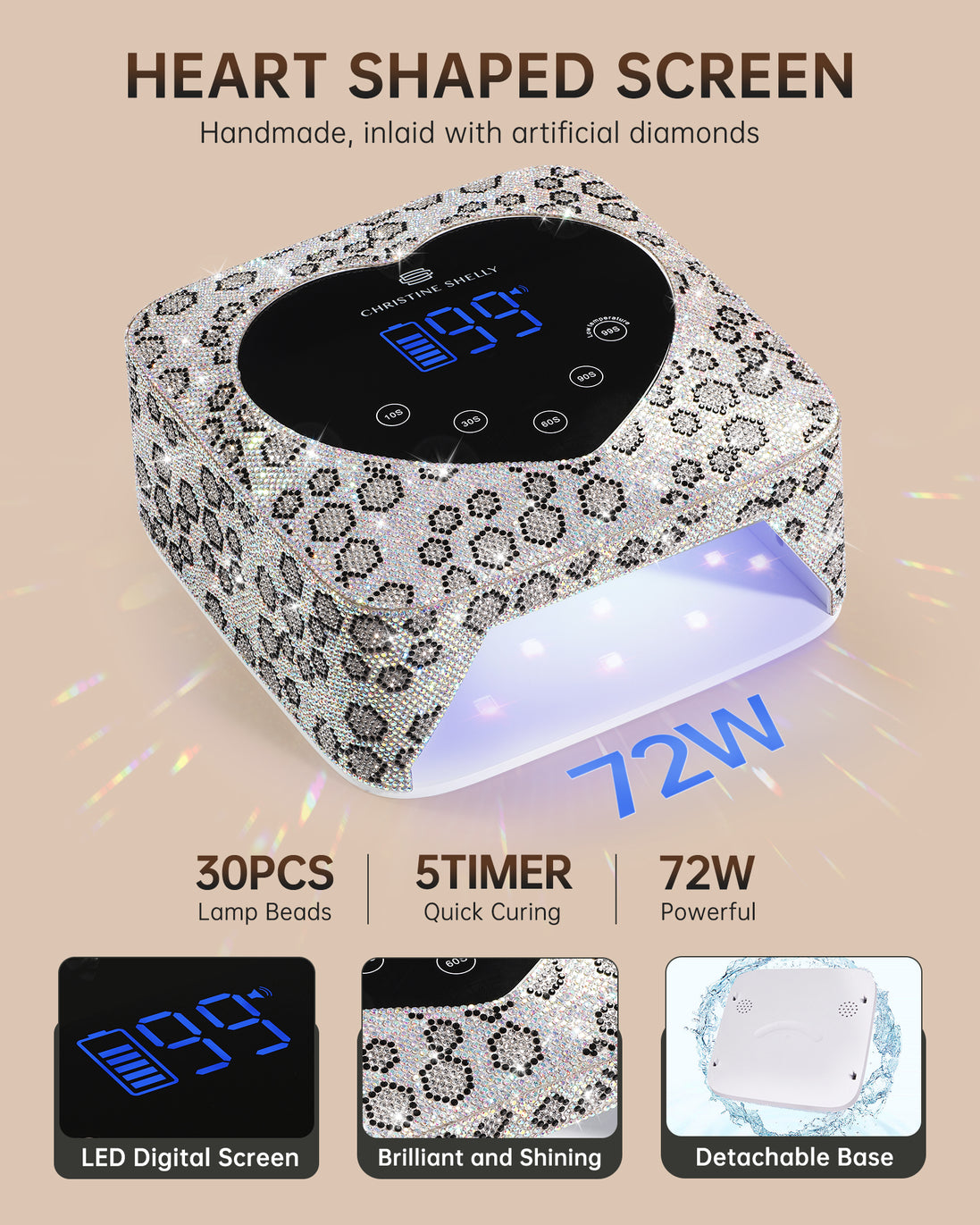 Rechargeable UV Nail Lamp - CSX20-X06