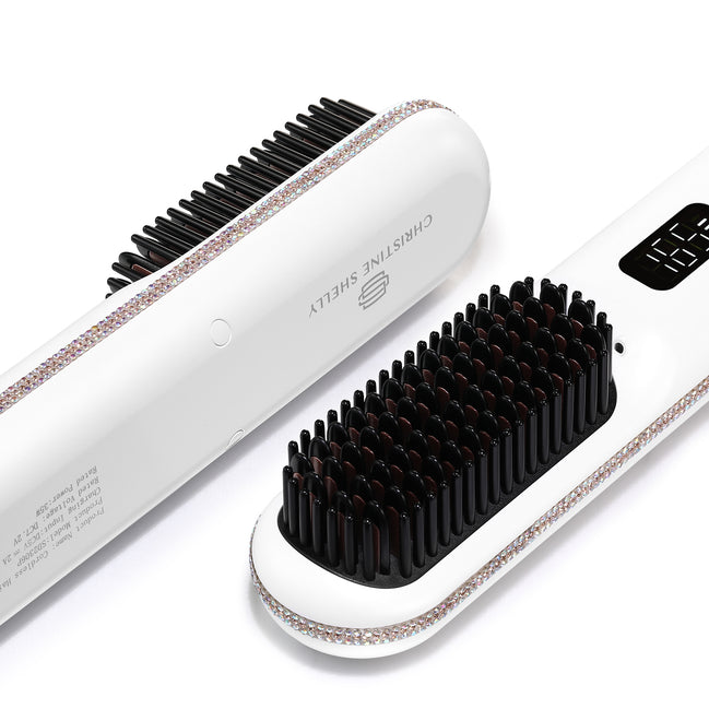Cordless Hair Straightener Brush 9600mAh - CS2306-X202