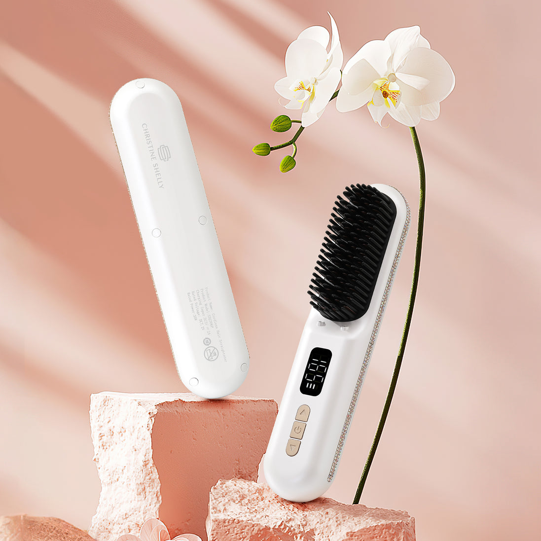 Cordless Hair Straightener Brush 9600mAh - CS2306-X202