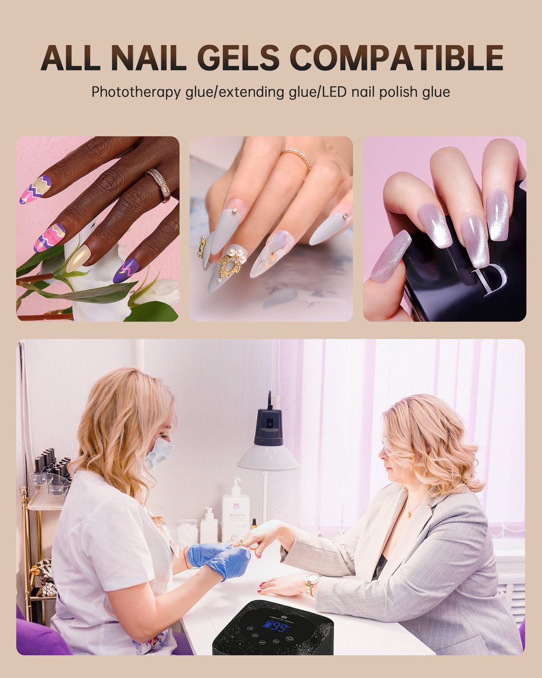 Rechargeable UV Nail Lamp - CSX20-X01