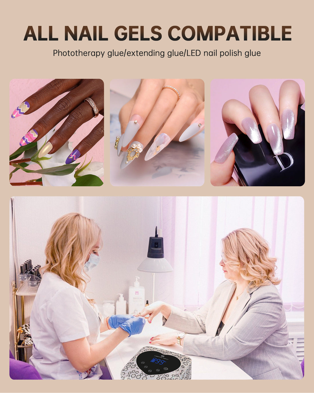 Rechargeable UV Nail Lamp - CSX20-X06