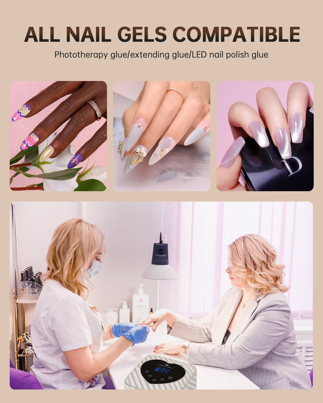 Rechargeable UV Nail Lamp - CSX20-X07