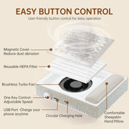 Rechargeable 650PA Nail Dust Collector - CS502-X02