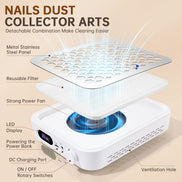 Rechargeable Nail Dust Collector - CS503-X12