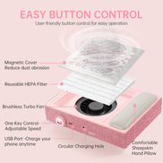Rechargeable 650PA Nail Dust Collector - CS502-X10