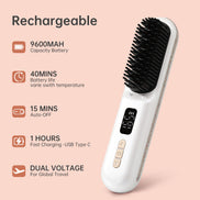 Cordless Hair Straightener Brush 9600mAh - CS2306-X202