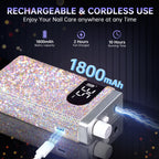 Rechargeable 35000RPM Electric Nail Drill - CS809