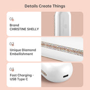Cordless Hair Straightener Brush 9600mAh - CS2306-X202