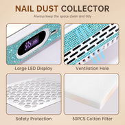Rechargeable Nail Dust Collector - CS503-X15