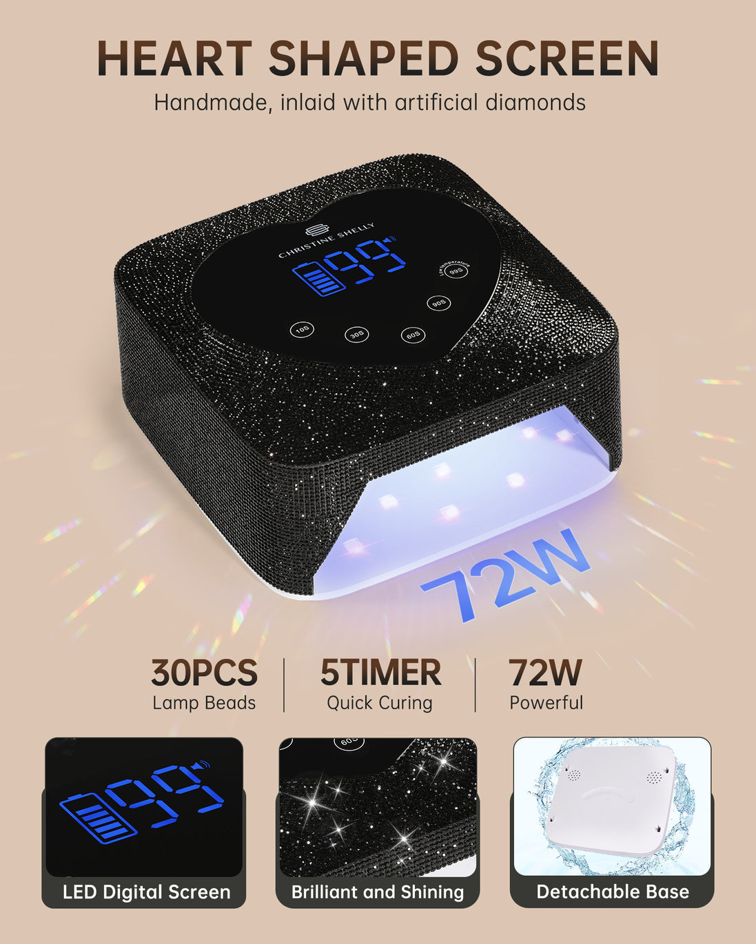 Rechargeable UV Nail Lamp - CSX20-X01