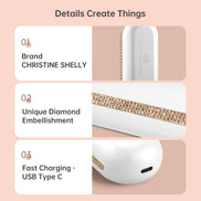 Cordless Hair Straightener Brush 9600mAh - CS2306-X218
