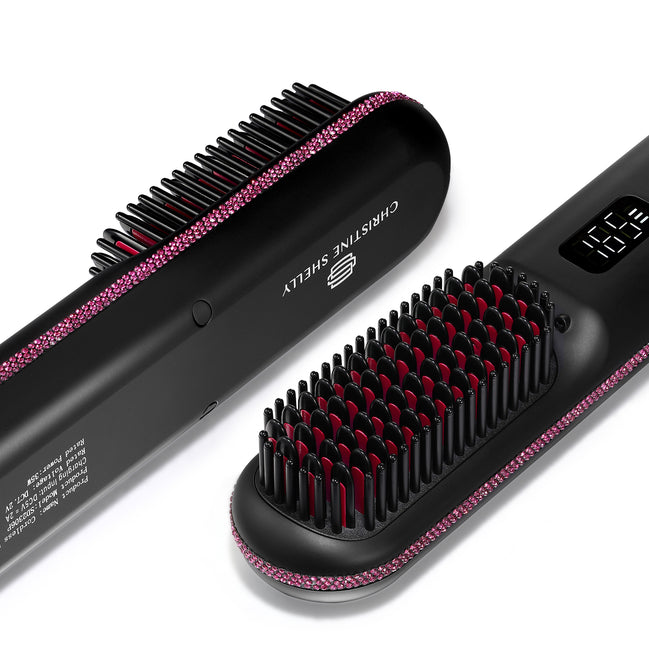 Cordless Hair Straightener Brush 9600mAh - CS2306-X104