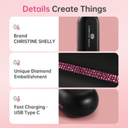 Cordless Hair Straightener Brush 9600mAh - CS2306-X104