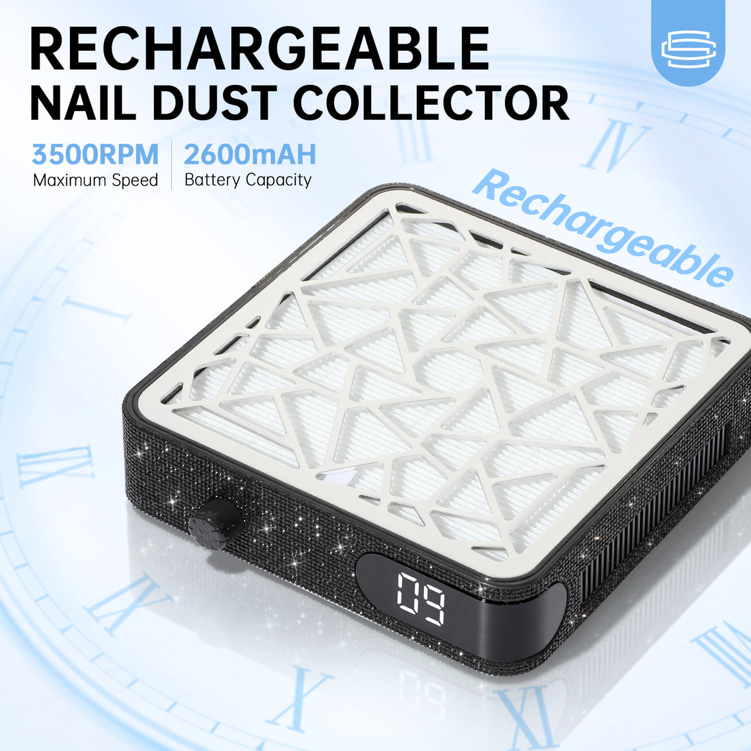 Rechargeable Nail Dust Collector 4000RPM - CSX10-X01
