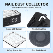 Rechargeable Nail Dust Collector 4000RPM - CSX10-X01