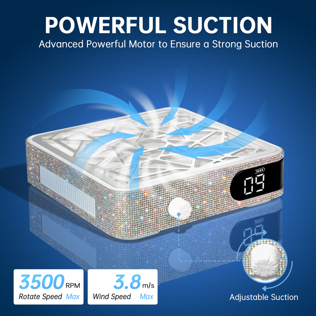Rechargeable Nail Dust Collector 4000RPM - CSX10-X02