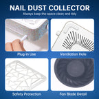 Rechargeable Nail Dust Collector 4000RPM - CSX10