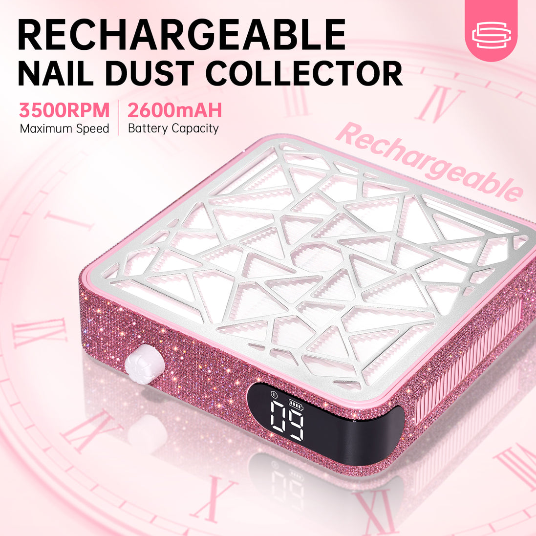 Rechargeable Nail Dust Collector 4000RPM - CSX10-X10