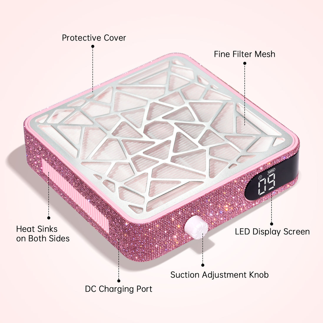 Rechargeable Nail Dust Collector 4000RPM - CSX10-X10