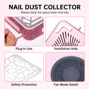 Plug-in Nail Dust Collector 4000RPM - CSX10-C10