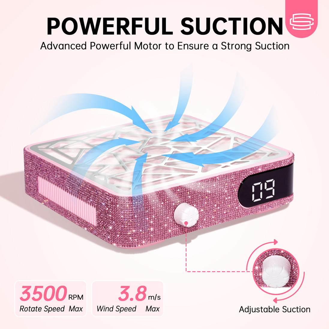 Rechargeable Nail Dust Collector 4000RPM - CSX10-X10