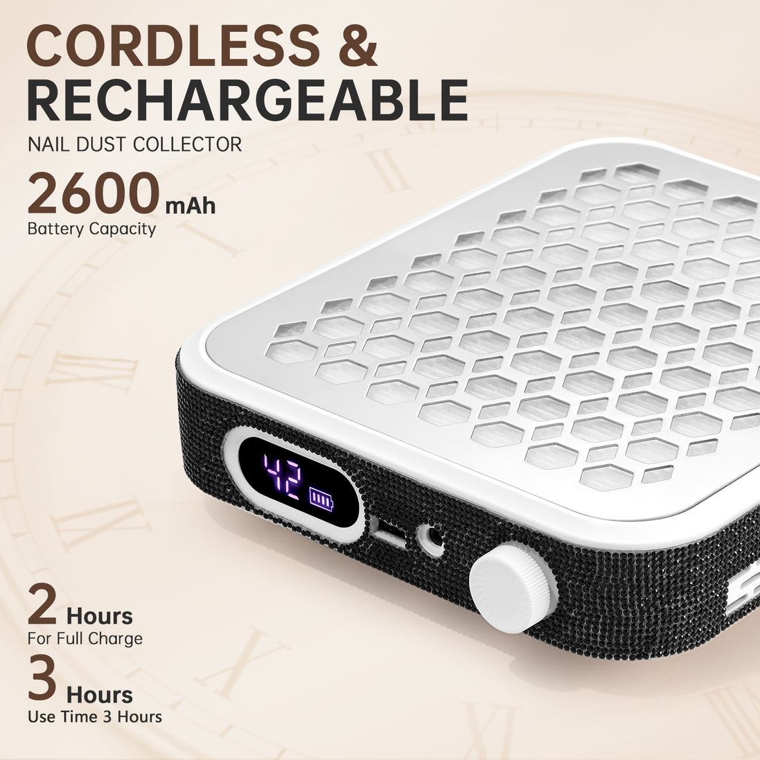 Rechargeable Nail Dust Collector - CS503-X01