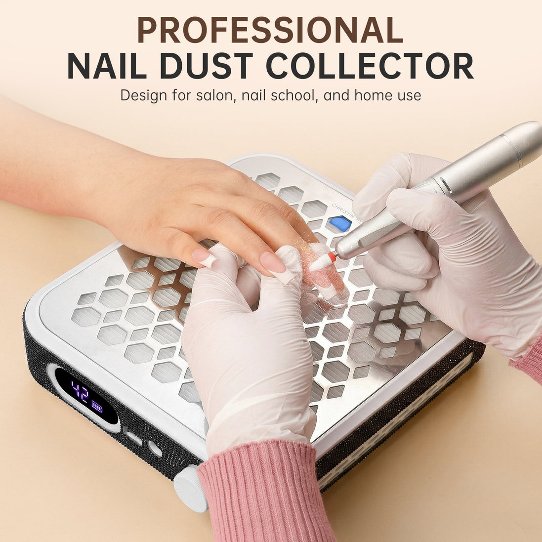 Rechargeable Nail Dust Collector - CS503-X01