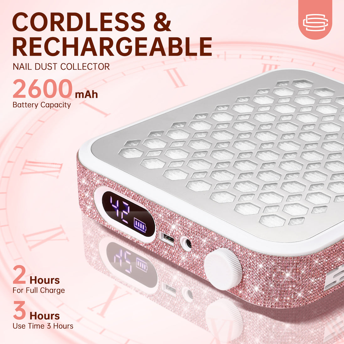 Rechargeable Nail Dust Collector - CS503-X10