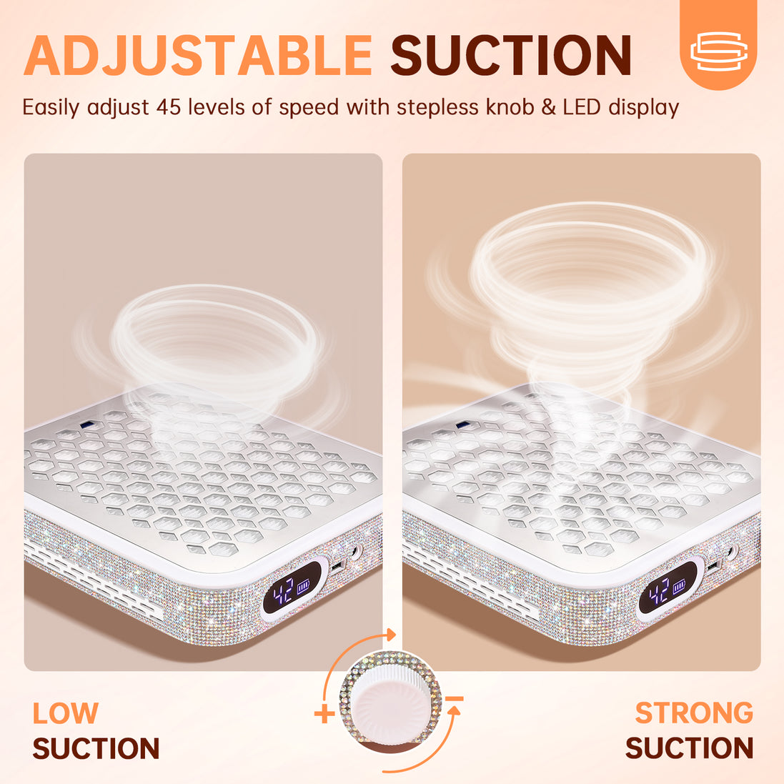 Rechargeable Nail Dust Collector - CS503-X02