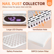 Rechargeable Nail Dust Collector - CS503-X02