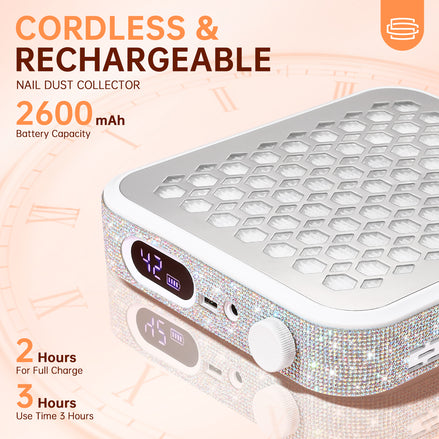Rechargeable Nail Dust Collector - CS503-X02