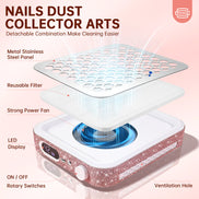 Rechargeable Nail Dust Collector - CS503-X10