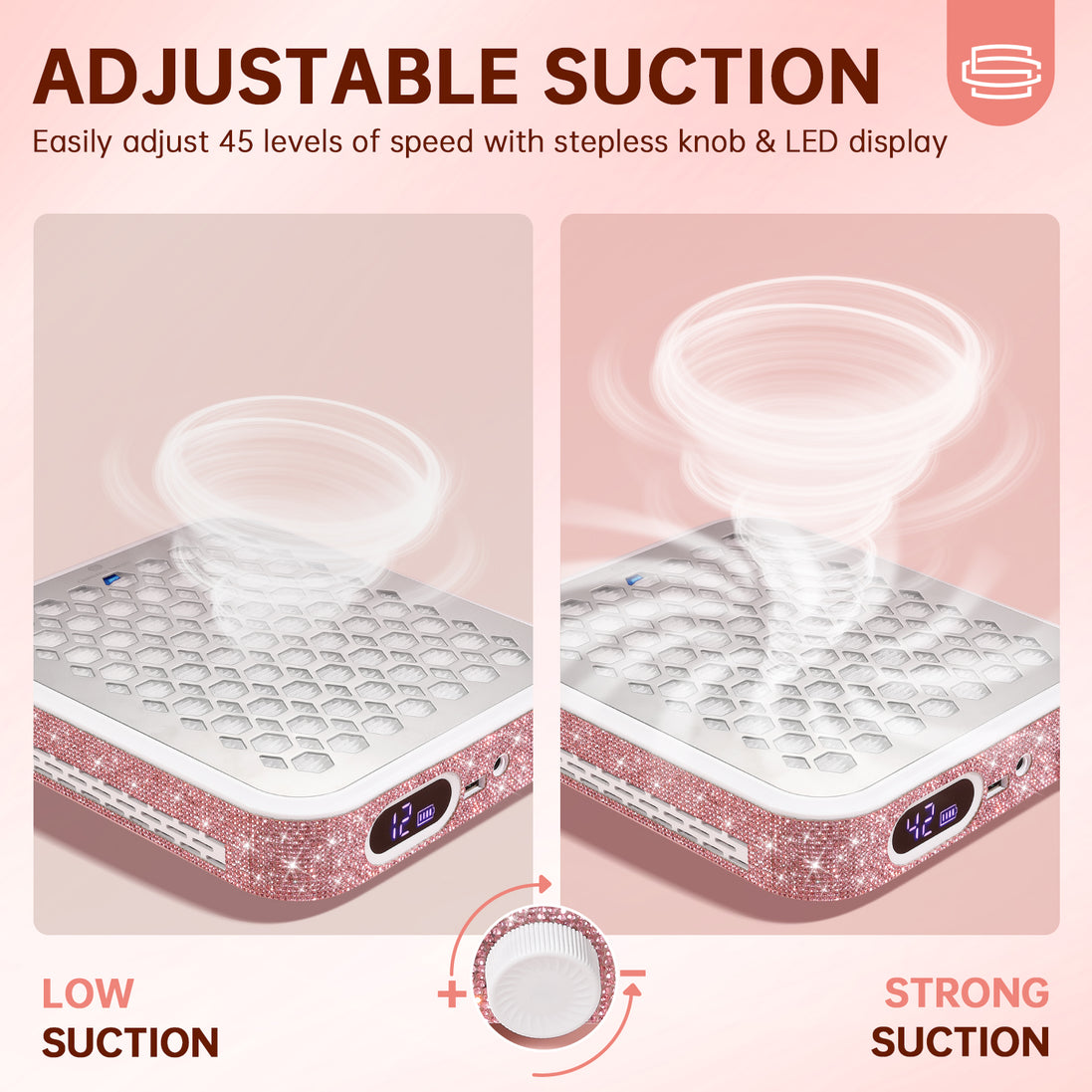 Rechargeable Nail Dust Collector - CS503-X10