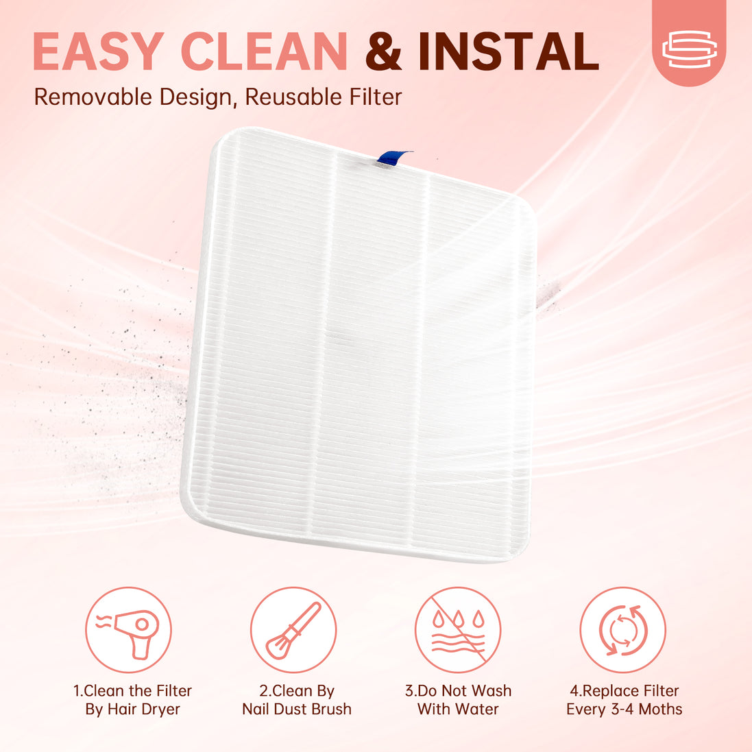 Rechargeable Nail Dust Collector - CS503-X10