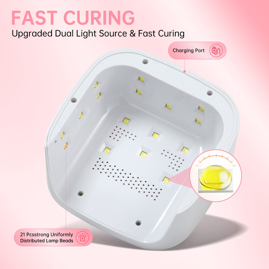 Portable Plug-in UV Nail Lamp - CS8-C12
