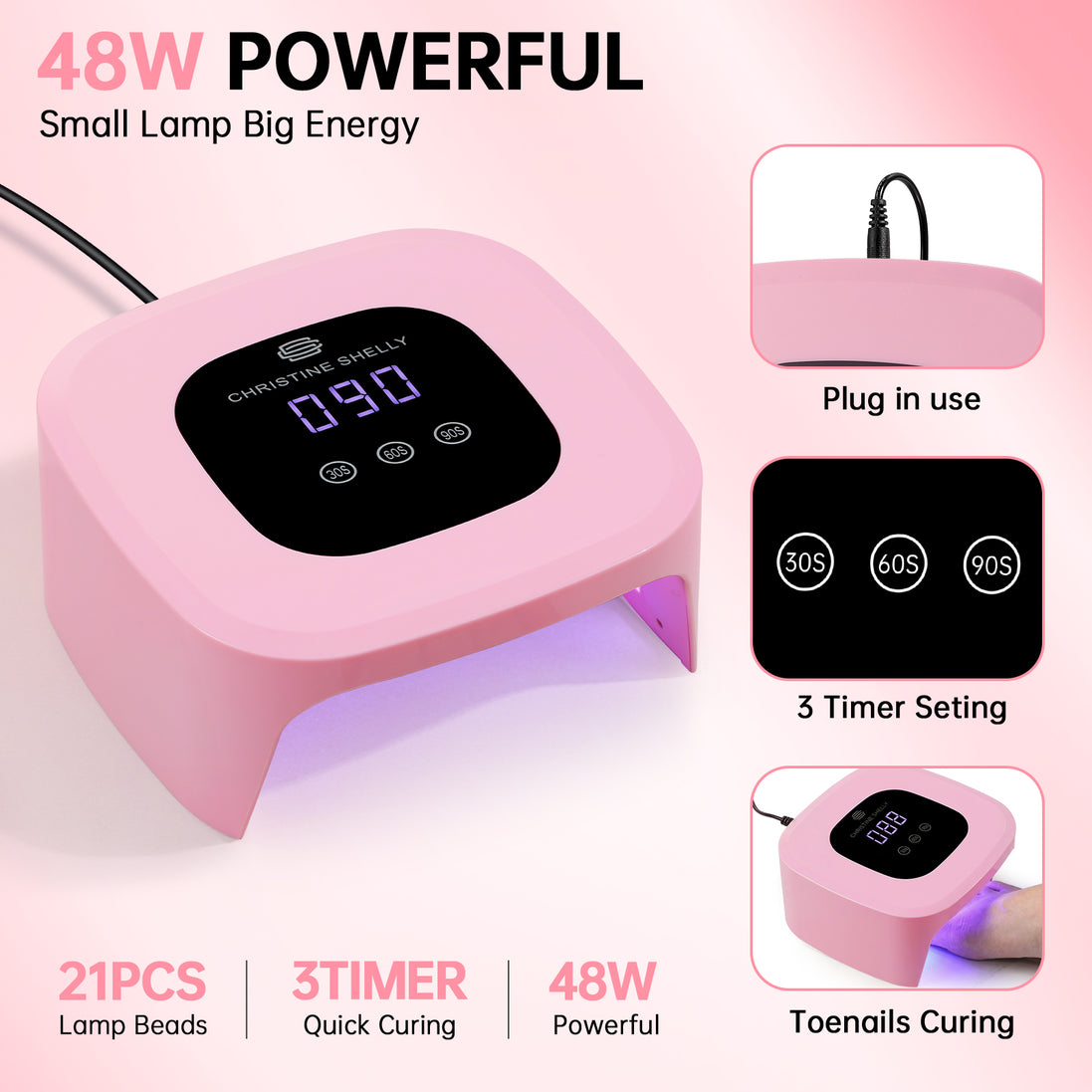 Portable Plug-in UV Nail Lamp - CS8-C09