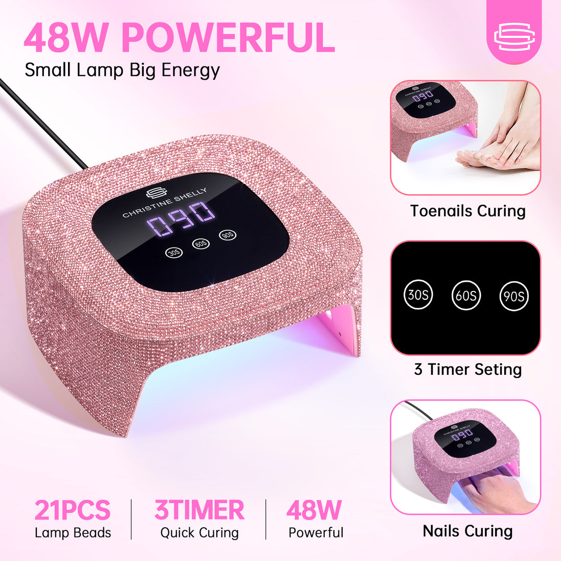 Portable Plug-in UV Nail Lamp - CS8-C10