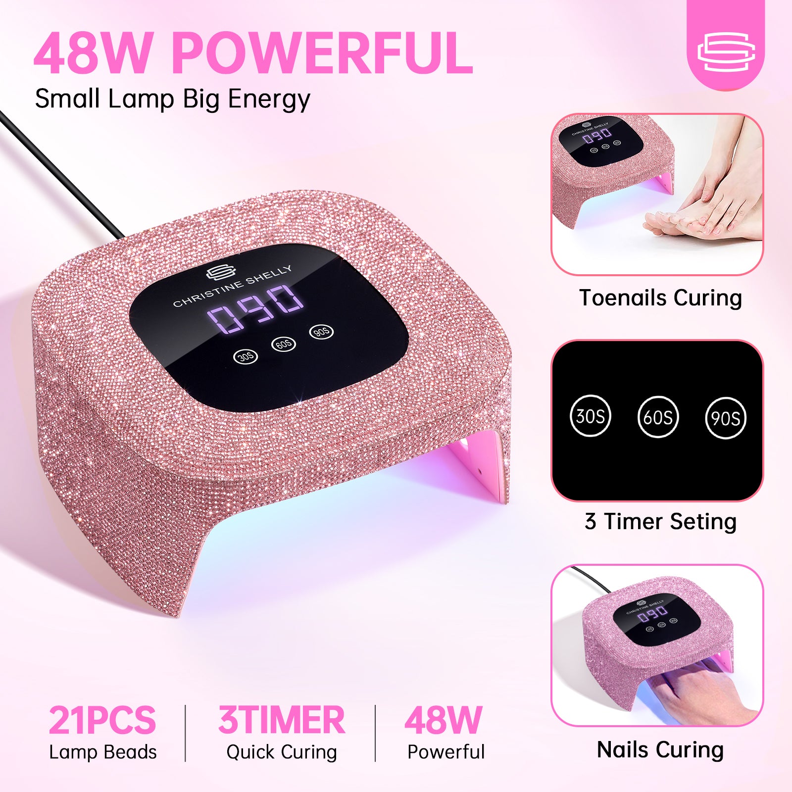 Portable Plug-in UV Nail Lamp - CS8