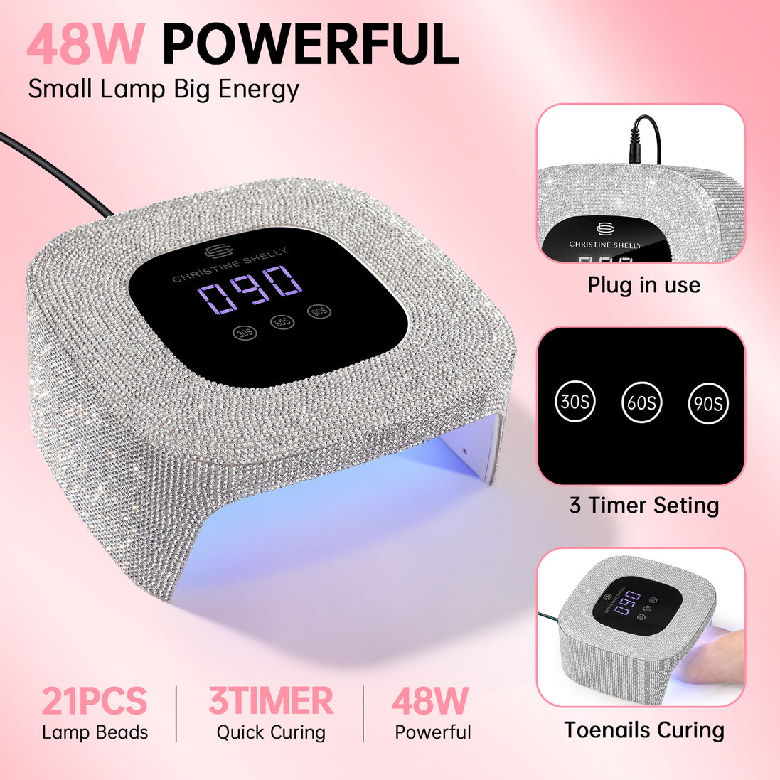 Portable Plug-in UV Nail Lamp - CS8-C03