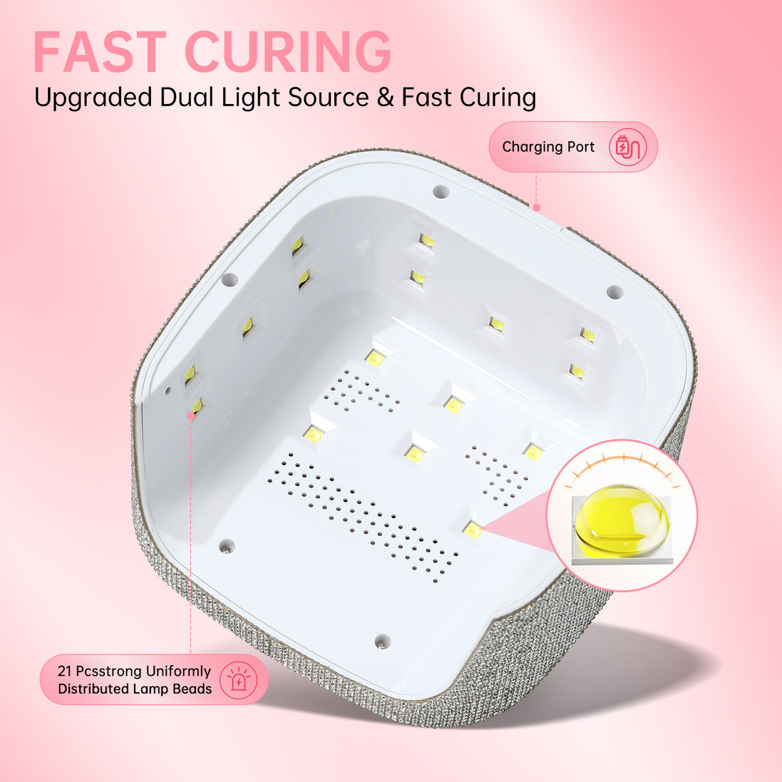 Portable Plug-in UV Nail Lamp - CS8-C03