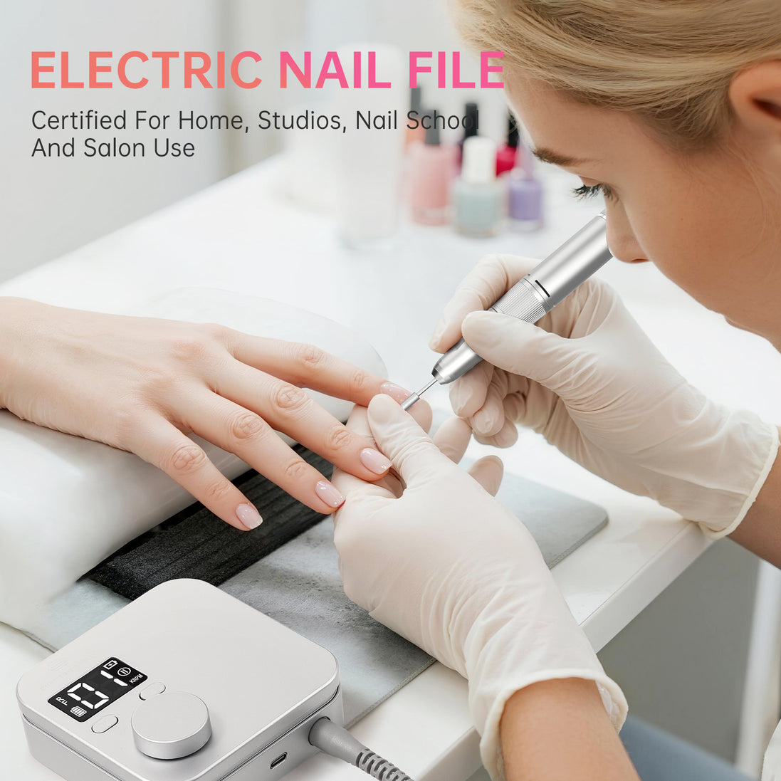 Rechargeable Electric Nail Drill 35000RPM - CS901-X13